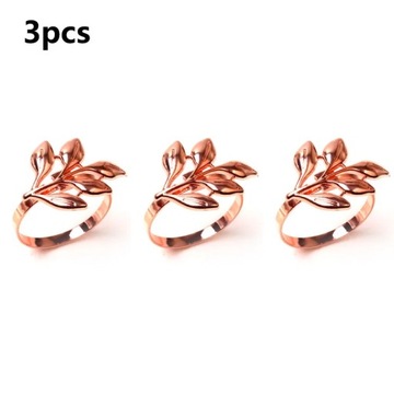 3/6/12Pcs Hotel Napkin Ring Napkin Holder Fall Leaves Napkin Buckle