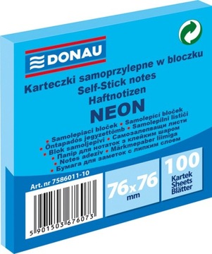 BLOCZEK SAMOPRZYLEPNY 76X76MMX100 KARTECZKI NOTES