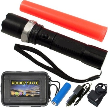 ФОНАРЬ ПОЛИЦИИ Спецназа CREE ZOOM XM-L T6 LED 800м МНОГОФУНКЦИОНАЛЬНЫЙ АЛЮМИНИЙ