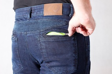 MOTORCYCLE JEANS однотонные джинсы HUSAR XL