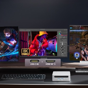 Мини-компьютер Ninkear N4, 16 ГБ, 512 ГБ, 4,0 ГГц, Wi-Fi 6, Windows 11