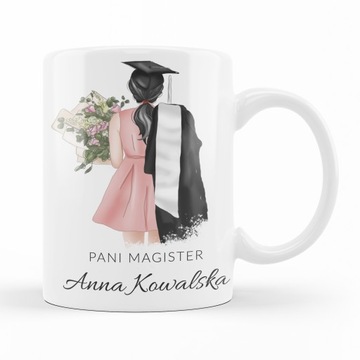 KUBEK DLA PANI MAGISTER OBRONA STUDIA PREZENT IMIĘ