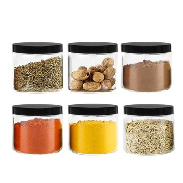 Пластиковая банка для специй 200мл x6 баночек для специй Z55