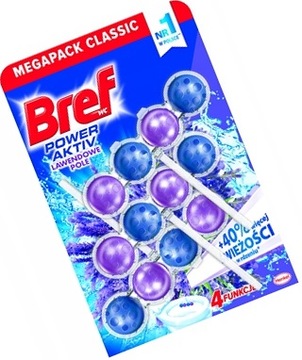 Bref Power 3x50g zawieszka do WC LAWENDA