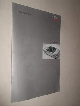 AUDI QUATTRO GMBH Zubehor - Prospekt 2000