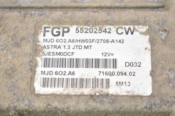 IMOBILIZÉR JEDNOTKA SADA OPEL ASTRA 3 H 1.3 CDTI 06R