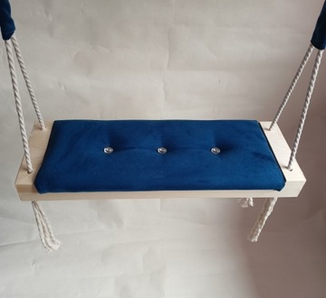 Кресло-качели СЕРОЕ ДЕТСКОЕ для дома, сада, комнаты, обивка БАРХАТНАЯ ДОСКА