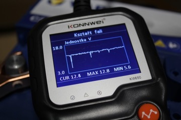 KONNWEI KW650 6V 12V ТЕСТЕР АККУМУЛЯТОРА НА ПОЛЬСКОМ ЯЗЫКЕ
