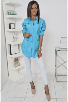 Повседневная рубашка EMMELINE OVERSIZE! WZ.11 С