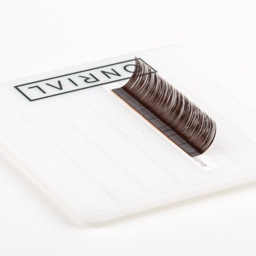 SZTUCZNE RZĘSY ONRIAL DARK CHOCOLATE/21 PASEK/M 0.07 9 mm