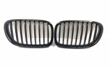BMW 7 F01 F02 12- MŘÍŽKY LEDVINA ČERNÉ LESK FACELIFT