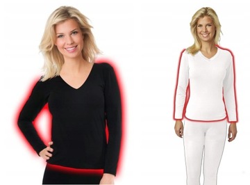 KOSZULKA TERMICZNA CIEPŁA BIAŁA I CZARNA 2 SZTUKI 2XL/3XL