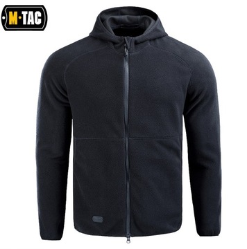 BLUZA MĘSKA ROZPINANA POLAR LITE MICROFLEECE HOODIE M-TAC DARK NAVY L