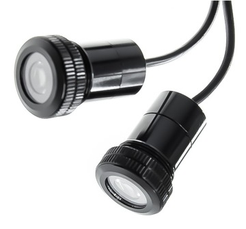 ZESTAW 2x LAMPKA DRZWI LED LOGO DODGE GRAND CARAVAN HORNET VIPER EMBLEMAT
