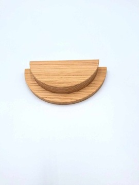 ДЕРЕВЯННАЯ МЕБЕЛЬНАЯ РУЧКА ПОЛУКРУГА, МАССИВ ДУБА, 8 СМ КАЧЕСТВА! РЕЖИССЕР !