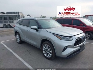 Toyota Highlander III 2021 Toyota Highlander Hybrid Limited, 2021r., 4x4, 2.5L 2.5 Hybryda 186KM