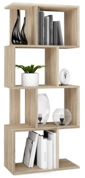 REGAŁ OTWARTY STOJĄCY PÓŁKA FRIST 4P DĄB SONOMA