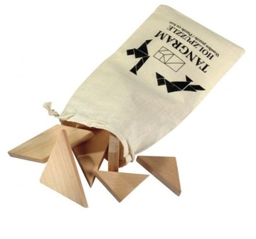 GRA PUZZLE DREWNIANE TANGRAM