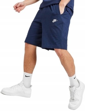 NIKE Spodenki krótkie szorty granatowe Nike Sportswear Club Fleece r. M
