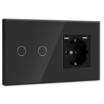 Dotykowy w??cznik ?wiat?a z gniazdem USB (maks.