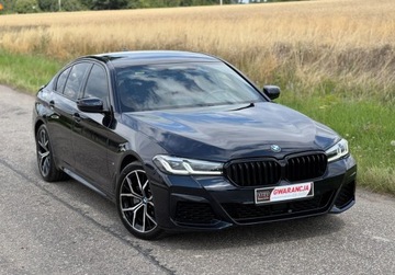 BMW Seria 5 G30-G31 Limuzyna Facelifting 2.0 520d 190KM 2021 BMW Seria 5 SALON POLSKA 15 t.km PISEMNA GWARANCJA w cenie Transport KR, zdjęcie 4