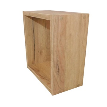 Kwadrat Półka DĄB CRAFT ZŁOTY 30x30x15 wisząca