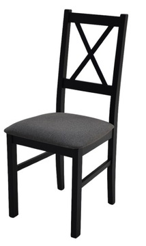 LEKKIE STABILNE CZARNE KRZESŁO NILO-10 mat.20z x4