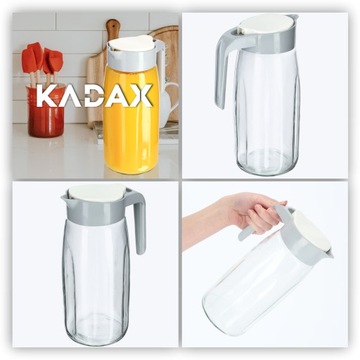 СТЕКЛЯННЫЙ КУВШИН С КРЫШКОЙ ДЛЯ ВОДЫ СОКО-НАПИТКА 1,45 Л