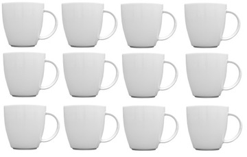 LUBIANA VICTORIA 12 x KUBEK 350 ML PORCELANA BIAŁA
