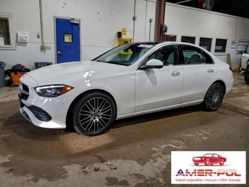 Mercedes Klasa C W206 Limuzyna 2.0 300 258KM 2024 Mercedes-Benz Klasa C 2024r., C 300 4MATIC, 2.0L, od ubezpieczalni 2.0