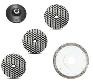 TARCZE ZESTAW DO CIĘCIA I SZLIFOWANIA GRESU 125MM