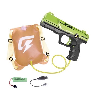 PISTOLET NA WODĘ ELEKTRYCZNY MIOTACZ +BATERIA 500mAh + PLECAK NA WODE