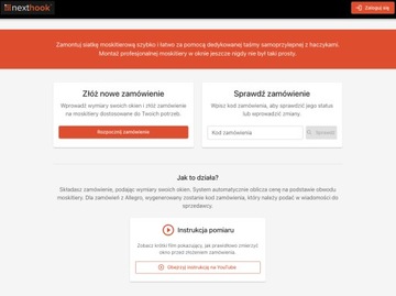 NextHook Moskitiera USZYTA NA WYMIAR z włókna szklanego na rzep