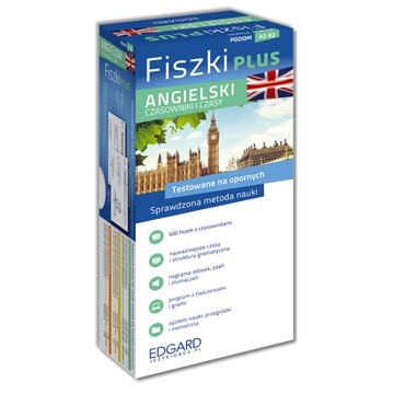 FISZKI PLUS ANGIELSKI. CZASOWNIKI I CZASY + NAGRANIA MP3. EDGARD