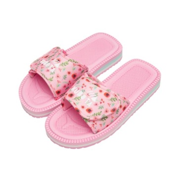ТАПОЧКИ ЖЕНСКИЕ 39 РОЗОВЫЕ С ЦВЕТАМИ KUBOTA VELCRO COMFORTABLE 39