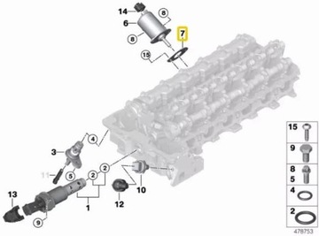BMW E60 E83 E90 E91 E92 TĚSNĚNÍ VALVETRONIC N52N