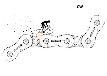 Duży TATUAŻ Tymczasowy ROWER kolarz mtb zmywalny jednorazowy dla dorosłych
