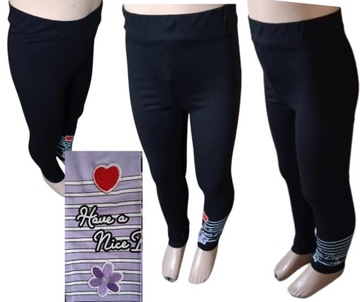 Legginsy getry cienkie DZIEWCZYNKI 116-122