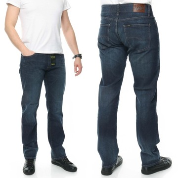 LEE STRAIGHT FIT spodnie performance jeans W30 L34