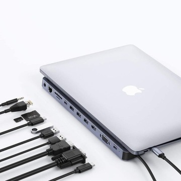 ДОК-СТАНЦИЯ для Macbook USB-C 11in1 Choetech