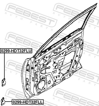 FEBEST 0299-HDT32FLL PANT DVEŘE