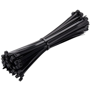 Opaski zaciskowe trytytki czarne 7,6 X 200 /100szt