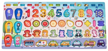 MONTESSORI NAUKA LICZENIA TRENING MÓZGU UKŁADANKA