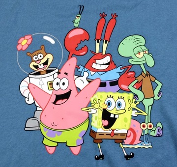 Bluza damska z kapturem Nickelodeon Spongebob Kanciastoporty 1X Plus Size