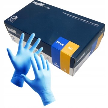 ZARYS Rękawiczki jednorazowe nitrylowe ochronne Easycare M Blue 100szt