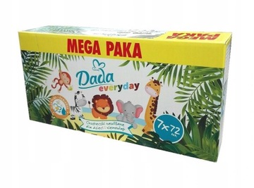Dada Everyday chusteczki nawilżane 7x72szt 504 szt