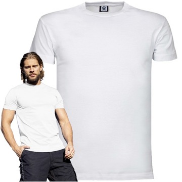 T-shirt Męski Bawełniany Koszulka Bawełniana Robocza Ardon LIMA biała L