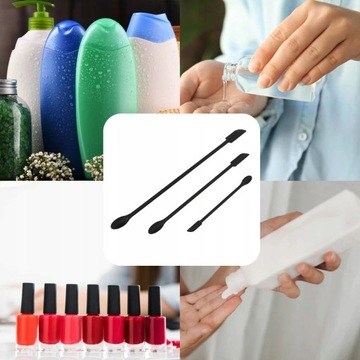 Набор из 3 мини-железных силиконовых лопаточек.