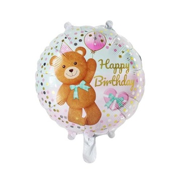Balon foliowy Miś z balonikiem