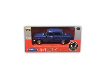 DUŻY FIAT 125P GRANATOWY METALOWY MODEL 1:34 WELLY